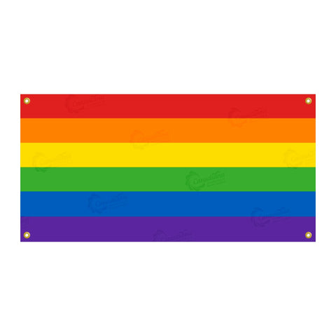 Pride Rainbow Balcony Flag - Canadiana Flag