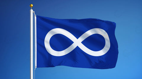 Blue Metis Flag - Canadiana Flag