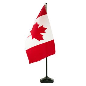 Canada Desktop Flag Set - Nylite Fabric - Canadiana Flag