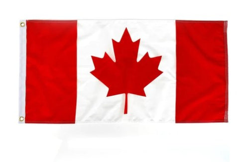 Nylon (Nylite) 210 Denier Printed Canada Flag - Canadiana Flag