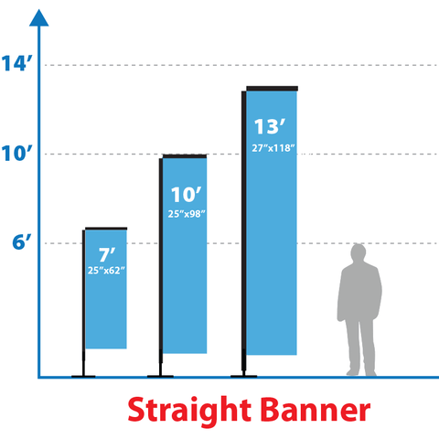 Straight Banner Kit - Custom Banner - Canadiana Flag