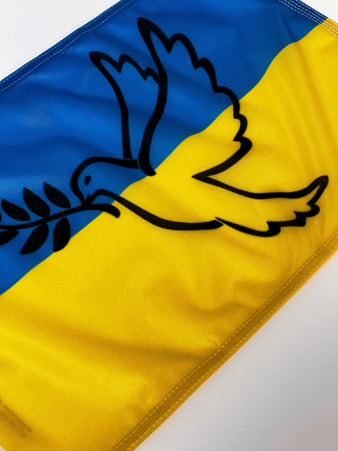 Ukraine Peace Car Flag - Special - Canadiana Flag