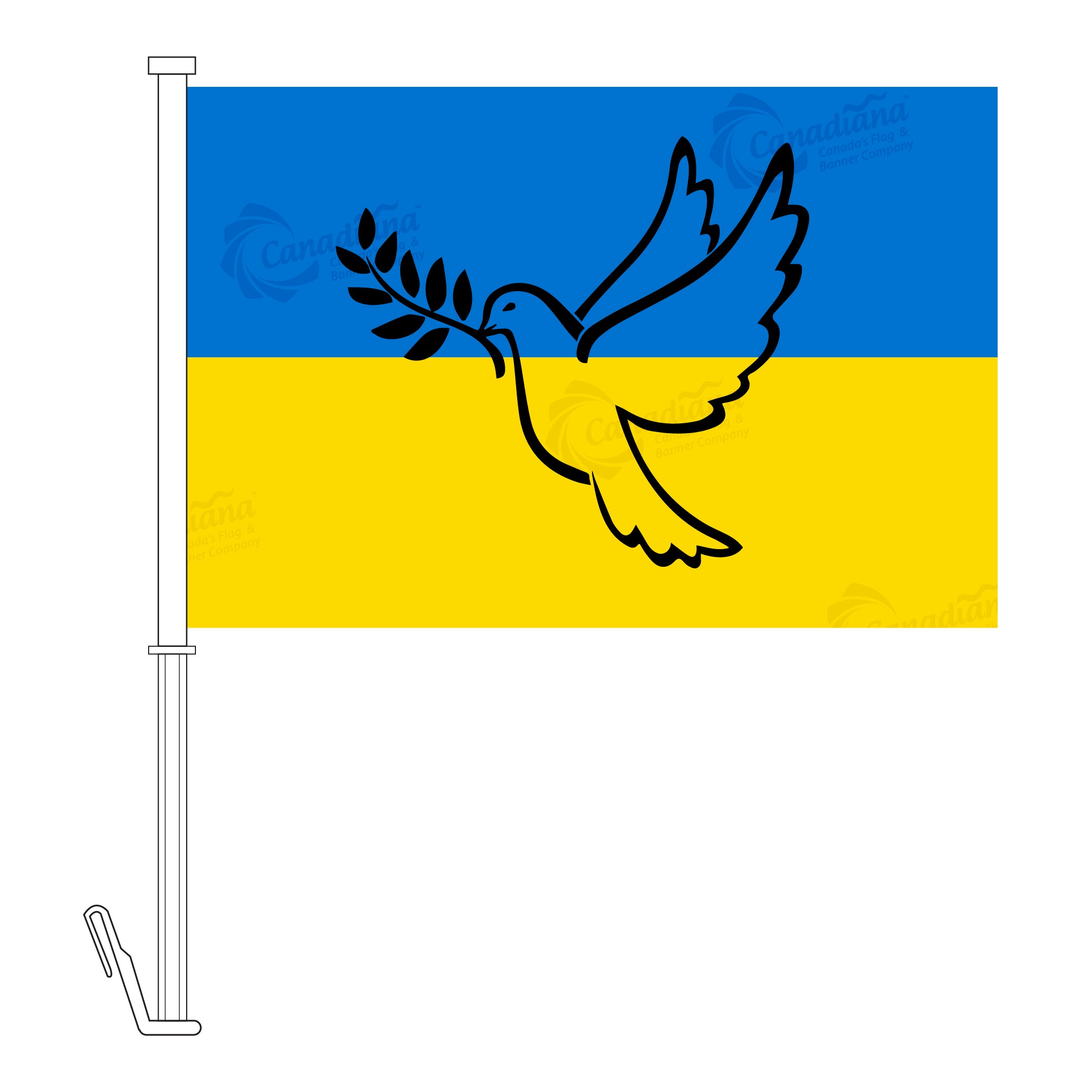 Car Flag Mount Canadian Window Flags For Vehicles Vividly Colored