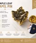Maple Leaf Lapel Pin - Canadiana Flag