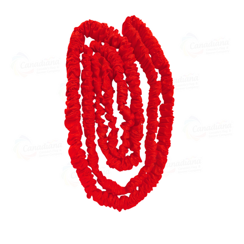 Red Fabric-Covered Elastic Casket Band