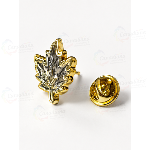 Maple Leaf Lapel Pin - Canadiana Flag