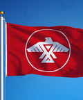 Red-Anishinabek-Nation-flag-flying