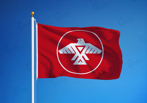 Red-Anishinabek-Nation-flag-flying