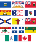 Canada Provincial & Territorial Flags Set - Canadiana Flag