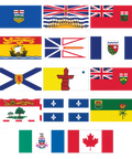 Canada Provincial & Territorial Flags Set - Canadiana Flag