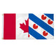 Canadian-Friesland of Netherlands Flag