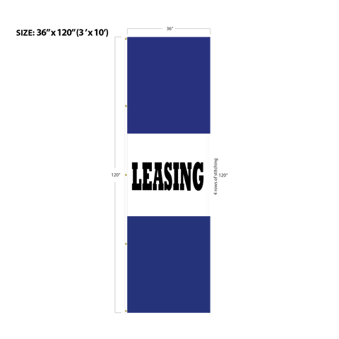 Blue Acid Dyed Tri-Panel Auto/Dealer Message Banner - Canadiana Flag