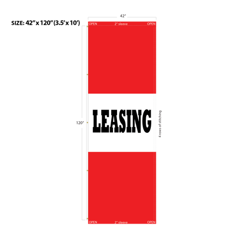 Red Acid Dyed Tri-Panel Auto/Dealer Message Banner - Canadiana Flag