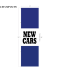 Blue Acid Dyed Tri-Panel Auto/Dealer Message Banner - Canadiana Flag