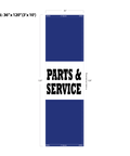 Blue Acid Dyed Tri-Panel Auto/Dealer Message Banner - Canadiana Flag