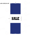 Blue Acid Dyed Tri-Panel Auto/Dealer Message Banner - Canadiana Flag