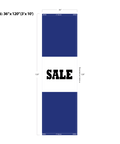 Blue Acid Dyed Tri-Panel Auto/Dealer Message Banner - Canadiana Flag