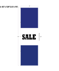 Blue Acid Dyed Tri-Panel Auto/Dealer Message Banner - Canadiana Flag