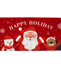 Santa-Snowman-Beaver-holiday-flag