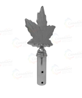 Brass Maple Leaf Pole Top - Canadiana Flag