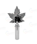 Brass Maple Leaf Pole Top - Canadiana Flag
