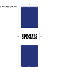 Blue Acid Dyed Tri-Panel Auto/Dealer Message Banner - Canadiana Flag
