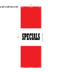 Red Acid Dyed Tri-Panel Auto/Dealer Message Banner - Canadiana Flag