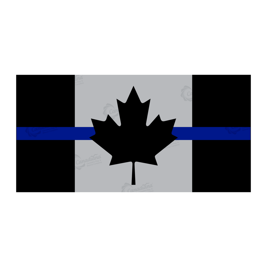Canada Mourns Flag The Thin Blue Line Canada Flag Canadiana Flag