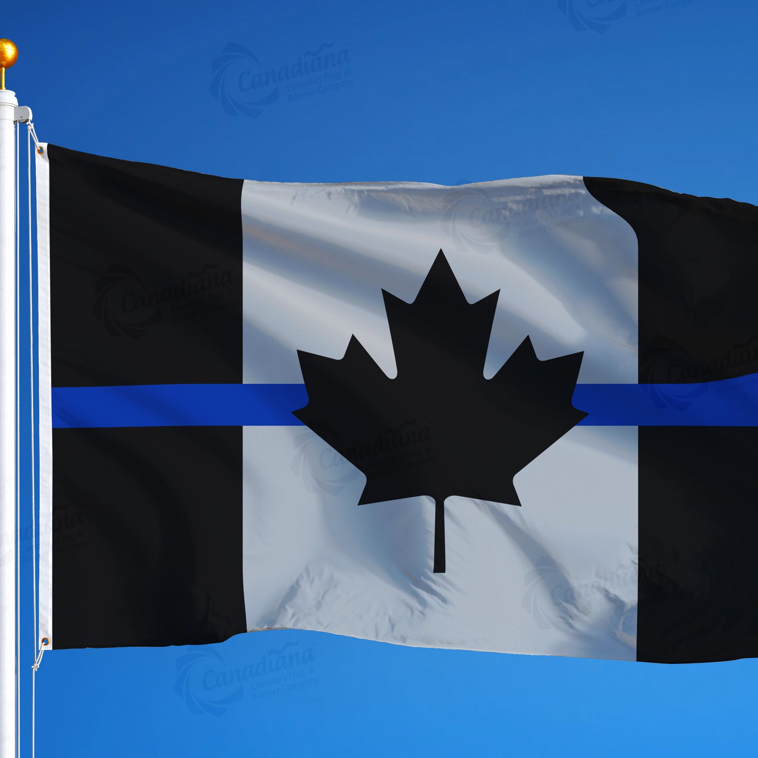 Canada Mourns Flag The Thin Blue Line Canada Flag Canadiana Flag