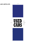 Blue Acid Dyed Tri-Panel Auto/Dealer Message Banner - Canadiana Flag