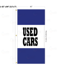 Blue Acid Dyed Tri-Panel Auto/Dealer Message Banner - Canadiana Flag