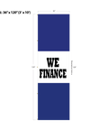 Blue Acid Dyed Tri-Panel Auto/Dealer Message Banner - Canadiana Flag