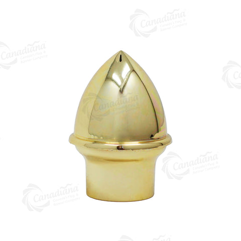 Acorn Top (Gold) Finial - Canadiana Flag