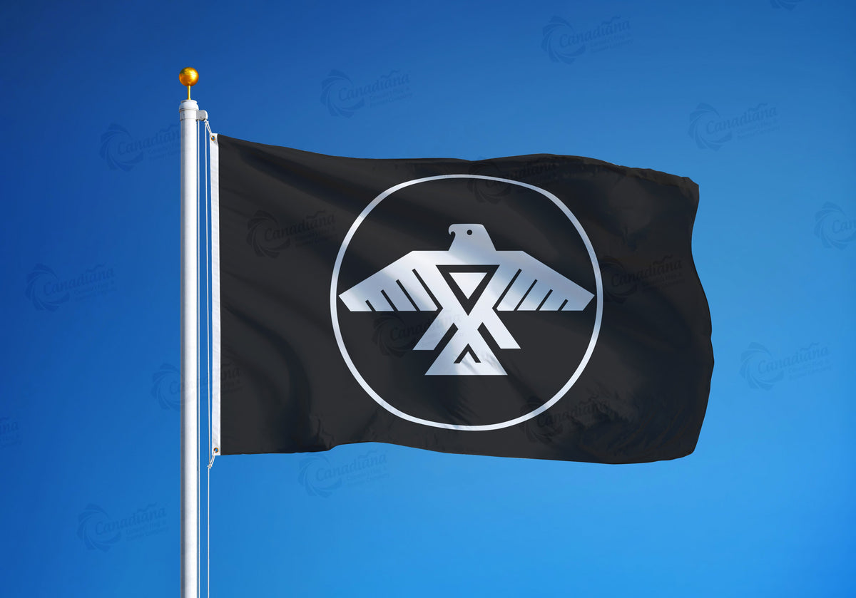 Black Anishinabek/ Anishinaabe First Nation Flag – Canadiana Flag