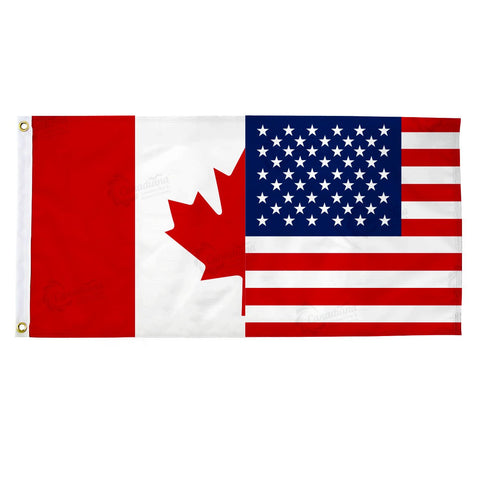 Canada - USA Friendship Flag - Canadiana Flag