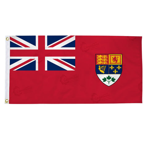 Canadian Red Ensign (Green Leaves) - Canadiana Flag