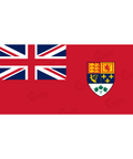 Canadian Red Ensign (Green Leaves) - Canadiana Flag