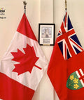 Indoor Canada Flag and Pole Set: Presentation Bundle - Canadiana Flag