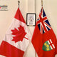 Indoor Canada Flag and Pole Set: Presentation Bundle - Canadiana Flag