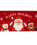 Santa Snowman Beaver Holiday flag - Canadiana Flag