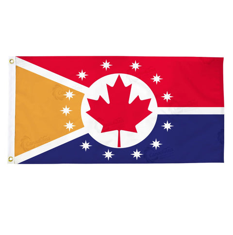 Uniflag - The First Modern "Image of Confederation" since 1867 - Canadiana Flag