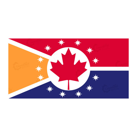 Uniflag - The First Modern "Image of Confederation" since 1867 - Canadiana Flag