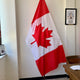Canadian Applique Flag on a flagpole
