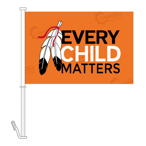 Every Child Matters Car Flag - Canadiana Flag