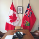 8' Indoor Flagpole Set - Canadiana Flag