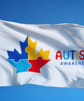 Autism Awareness Maple Flag - Canadiana Flag