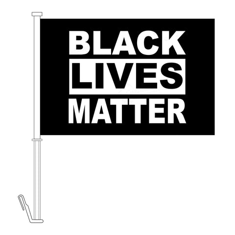 Black Lives Matter Car Flag - Canadiana Flag