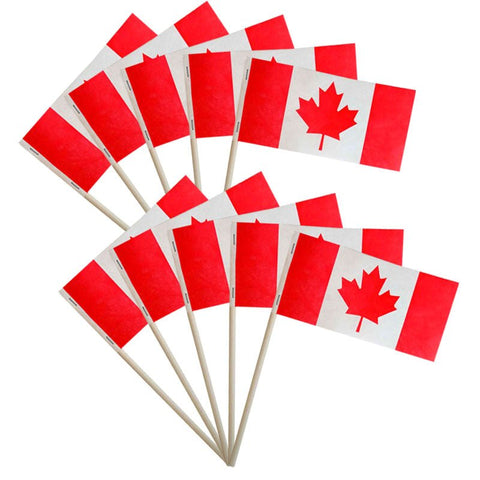 Canada Paper Flags - 10Pieces/Set - Canadiana Flag