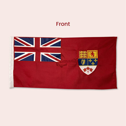 Canada Red Ensign 1957 - 1965 (Red Leaves) - Embroidered/ Appliqué Flags - Canadiana Flag