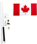 Canadian North Bundle Flag and 18ft x 2inch - 16 Gauge Flagpole Set - Canadiana Flag